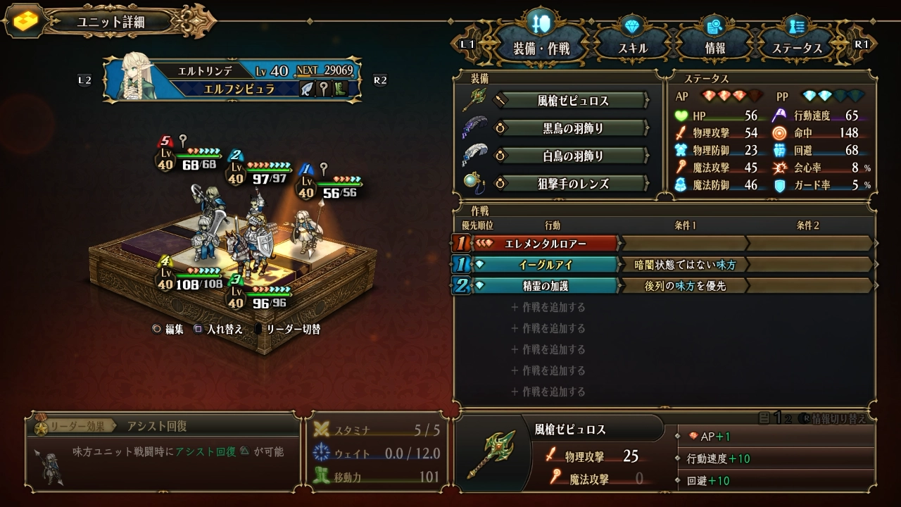 ユニオバ エルトリンデ 装備 作戦